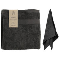 Домашний текстиль H&S 53879 Prosop 50x100cm bumbac, antracit