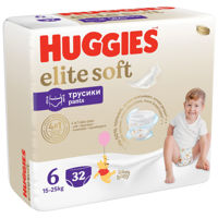 Scutece-chiloţel Huggies Elite Soft 6 (15-25 kg), 32 buc.