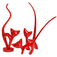Декор Deco Pisici Red 3 pcs
