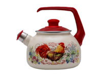 Ceainic emailat Rooster 2.5l cu fluer