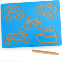 Set de creație Viga 44700 Tablă din lemn cu tipuri de transport și indicator