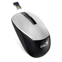 Wireless Mouse Genius NX-7015, Optical, 800-1600 dpi, 3 buttons, Ambidextrous, BlueEye, 1xAA, Silver
