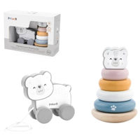 Игрушка PolarB 44227 Jucărie de tras și piramida Urs Polar