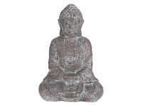 Statuie "Buddha asezat" 28cm, gri