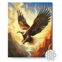 Картина по номерам Art Gallery GA87227 Mozaic cu diamante 40x50cm Vulturul cu cap alb