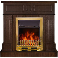 Șemineu electric ArtFlame Ambasador & Galileo gold, 978x1048x300 mm, Wenge