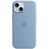 Husă pentru smartphone Apple iPhone 15 Silicone MagSafe Winter Blue MT0Y3