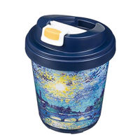 Термокружка Бытпласт 57612 Moonlight Night, 300ml, albastru