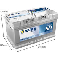 Автомобильный аккумулятор Varta 80AH 740A(EN) клемы 0 (315x175x175) S4 010 (580406074K262)