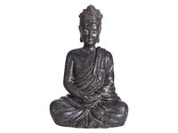 Statuie "Buddha asezat" 27cm, maro