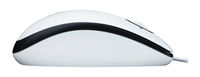Mouse Logitech M100, Optical, 1000 dpi, 3 buttons, Ambidextrous, White, USB