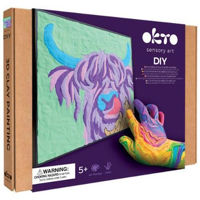 Набор для творчества Okto 20049 Tablou 3D pe numere din plastilină aerată Air Clay 29x29cm: Vacă Irlandeză