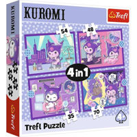 Пазл Trefl 34676 Puzzles 4in1 Day with Kuromii, Hello Kitty