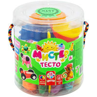 Набор для творчества Strateg 71108 Набор теста для лепки Мистер тесто, в банке 18 цв.