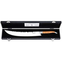 Набор ножей Laguiole Luxury Line Champagne Sabrage Olive in cutie lemn