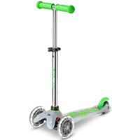 Самокат Micro MMD201 Mini Deluxe Flux LED Neon Green