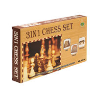 Шахматы деревянные 3-в-1 39х39 см 001H X / 167603 (1908)