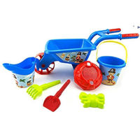 Игрушка Promstore 45058 MerConser Набор игрушек для песка в синей тележке 7ед 60x26cm