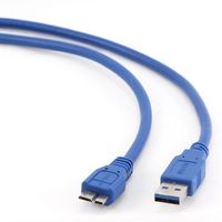 Cable Micro  USB3.0,  Micro B - AM, 3.0 m,  Cablexpert, CCP-mUSB3-AMBM-10