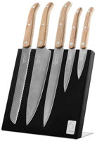 Набор ножей Laguiole Innovation Line 5 Kitchen Knives Oak Wood cu suport magnetic