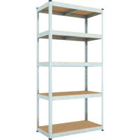 Cтеллаж складской Nex Home Raft metalic Budget 1800x700x300mm, 5 nivele MDF, galvanizat