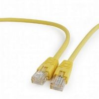 1 m, FTP Patch Cord  Yellow, PP22-1M/Y, Cat.5E, Cablexpert, molded strain relief 50u" plugs