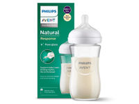Бутылочка стеклянная Philips AVENT Natural Response c силиконовой соской (1+ мес) 240 мл
