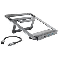 Переходник для IT Hama 200106 USB-C Docking Station with Notebook Stand, 12 Ports