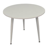 Стол Evelin di Costacurta DT-404-5WH, D=88см, Каркас/Опоры: Металл Белый