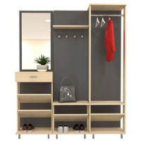 Мебель для прихожей Arta Mobilei Open Grafit 5,2,4 (AM57)