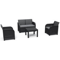 Mobilier pentru grădină Keter Rosalie Set Graphite/Gray (249561)