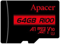 Флеш карта памяти SD Apacer AP64GMCSX10UB-RA microSDXC 64GB w/o Adapter RP