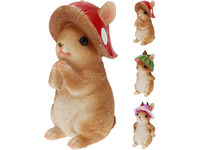 Сувенир пасхальный "Кролик в шляпке" 16cm