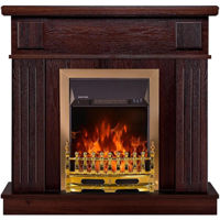 Șemineu electric ArtFlame Marina & Galileo gold, 997x1034x270 mm, Nuc