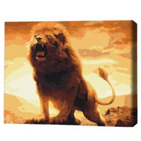 Картина по номерам BrushMe BS4637 40x50cm (în cutie) Rugătul leului