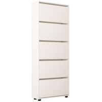 Raft pentru încălțăminte Mobildor-Lux Leo 100x27x203H cm White
