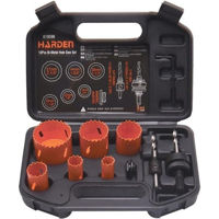 Набор головок, бит, насадок Harden 610596 Набор коронок по дереву 10шт (19-57мм) Industrial