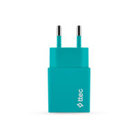 ttec Wall Charger Smart Travel with Cable USB to Lightning 2.4A (1.2m), Turquoise