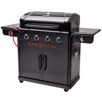 Grătar Char-Broil Gratar pe gaz&carbuni Gas2Coal 4 Burner Hybrid Special Edition 440 + Tava tigaie (140995)
