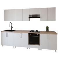 Mobilă pentru bucatarie Smartex (30163) K4 300сm Alb