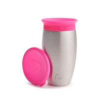 Cana-termos din inox Munchkin Stainless Steel Pink (300 ml)