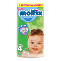 Подгузники Molfix 3D 4+ (9-16 кг), 54 шт.