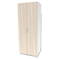 Шкаф Smartex N6 80cm Белый/Дуб Светлый