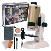 Игрушка Essa SD662 Microscop cu accesorii, albastru și auriu