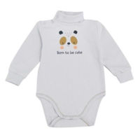 Детская одежда Minikin 242770186 Happy Baby Боди-гольф серый светлый 12-18мес (86см)