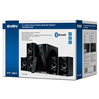 Audio System 5.1 SVEN "HT-201"  80w, USB, SD, FM, Display, RC, Black
