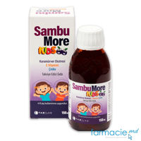 SAMBU MORE Kids Sambucus +Vit.C+ Zn sirop 150ml (4-10ani) Tab Ilac