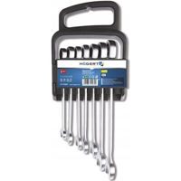 Set de unelte de mână Hoegert Set de chei combinate cu clichet 10-19mm 7buc HT1R397