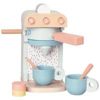 Игрушечная кухня и посуда Premaman PJQ44X-CCC-UNQ Set de joaca din lemn Cafetiera