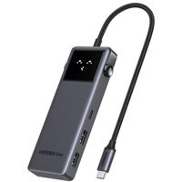 Переходник для IT Ugreen 75179 HUB 7in1 Type-C to 1×HDMI 4K@60Hz + 2*USB-A 3.0 + 1*USB-C 3.0 + SD/TF + PD, CM889, Gray